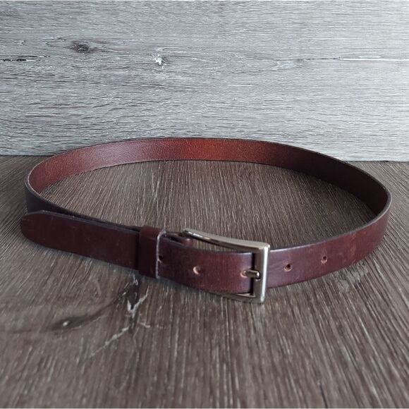GAP Brown Leather Belt Medium - Picture 1 of 6